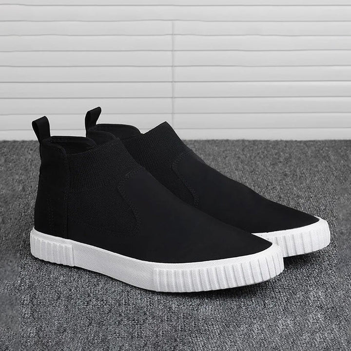 Męskie sneakersy z płótnem w stylu high-top – Lennard