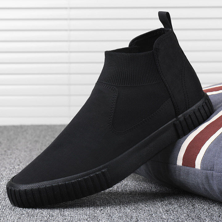 Męskie sneakersy z płótnem w stylu high-top – Lennard
