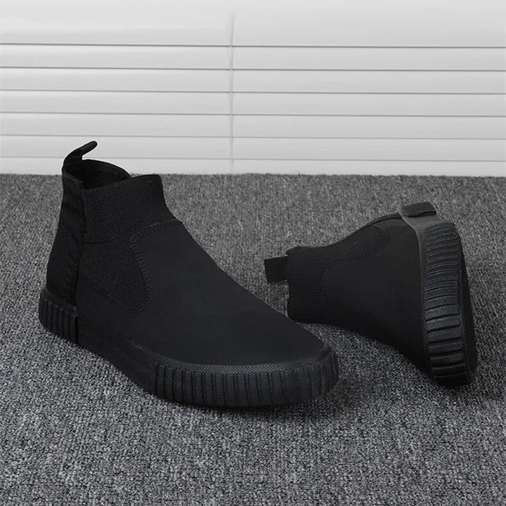 Męskie sneakersy z płótnem w stylu high-top – Lennard