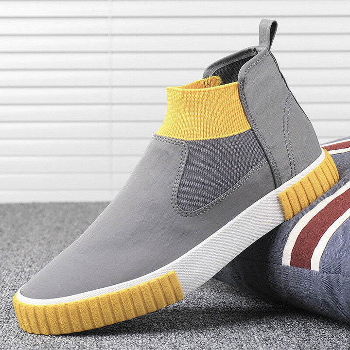 Męskie sneakersy z płótnem w stylu high-top – Lennard