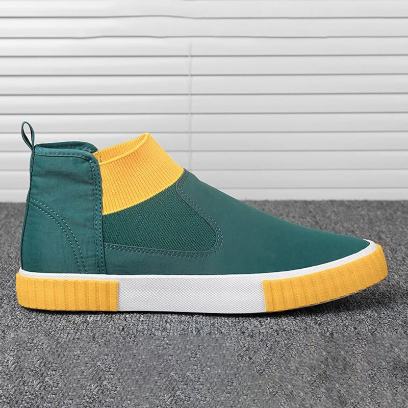 Męskie sneakersy z płótnem w stylu high-top – Lennard