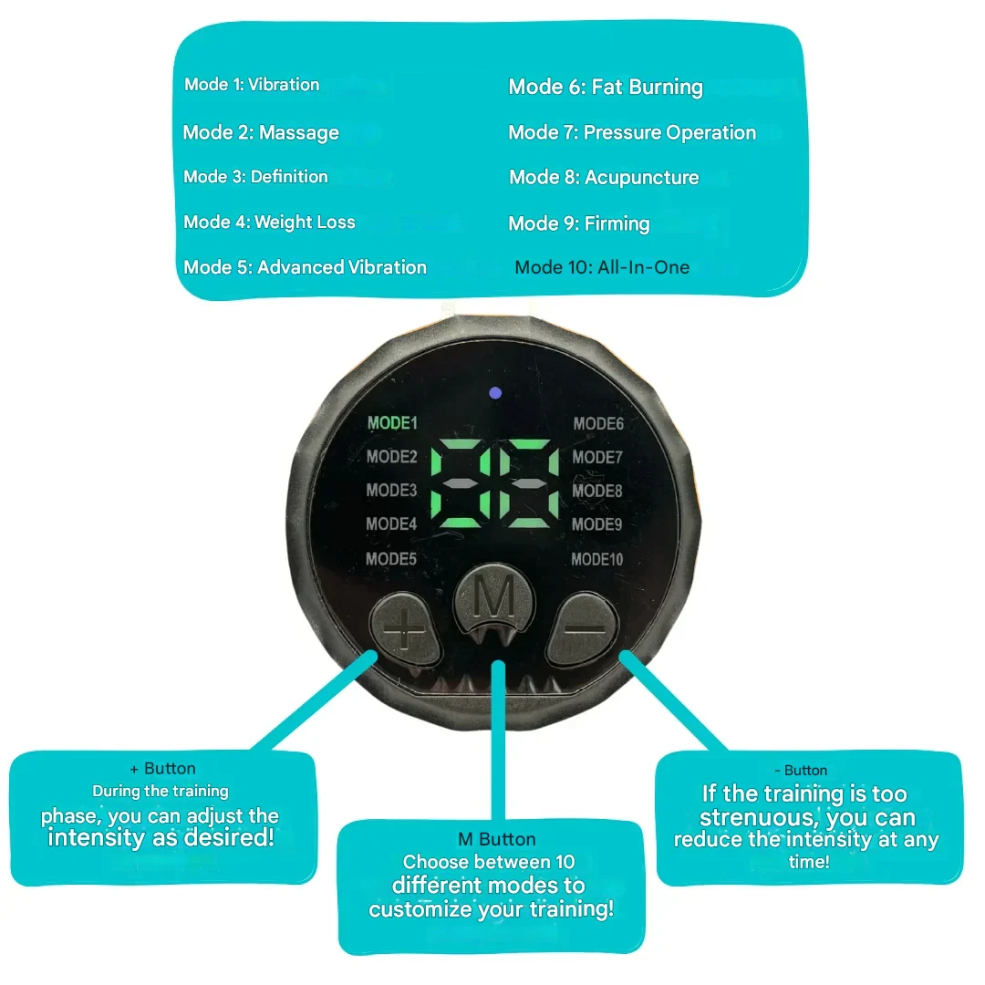 Mocny trener brzucha EMS - CorePulse