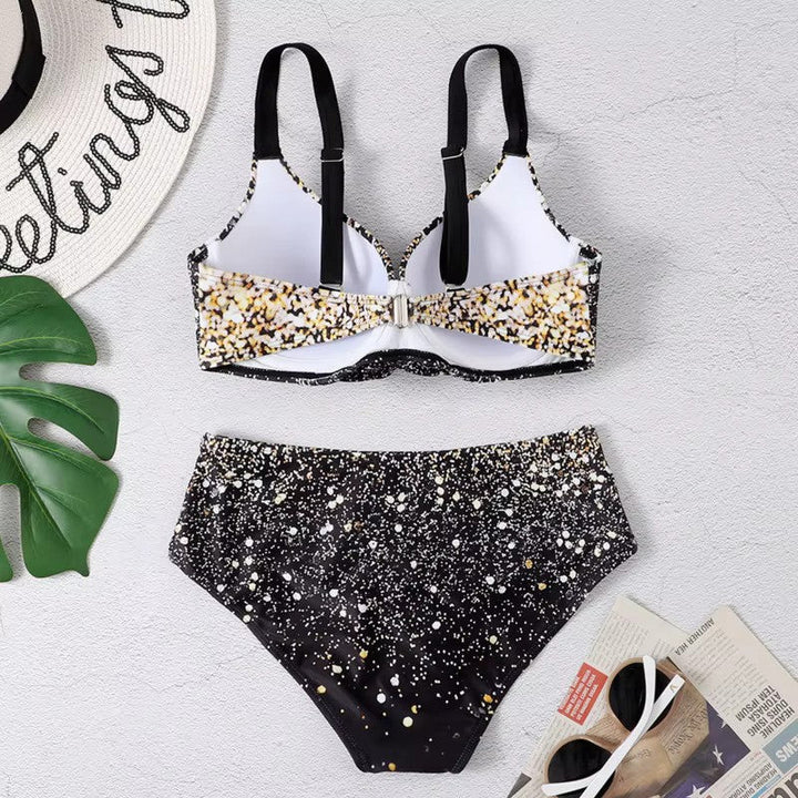 Modny zestaw bikini z wysokim stanem – Selina