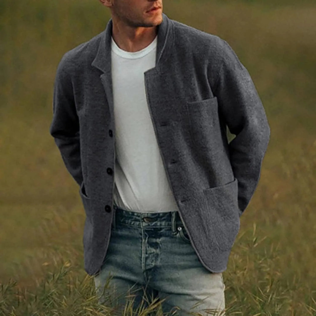 Nowoczesna Casual Męska Marynarka - Aiden
