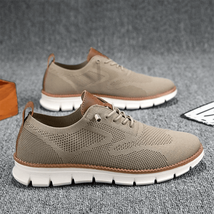 Oddychające i ultrawygodne męskie sneakersy w minimalistycznym designie – Elias