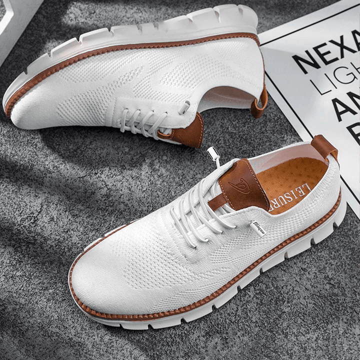Oddychające i ultrawygodne męskie sneakersy w minimalistycznym designie – Elias
