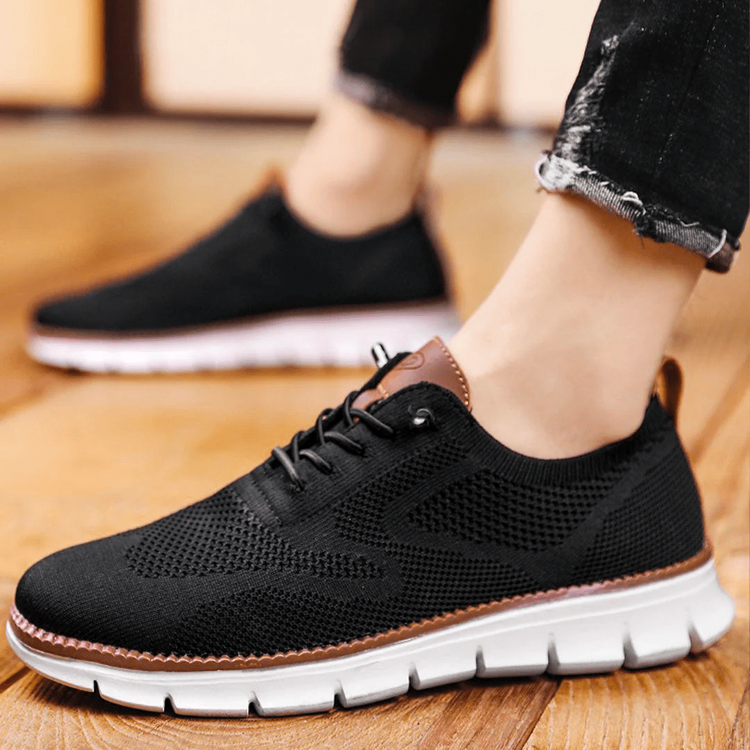 Oddychające i ultrawygodne męskie sneakersy w minimalistycznym designie – Elias