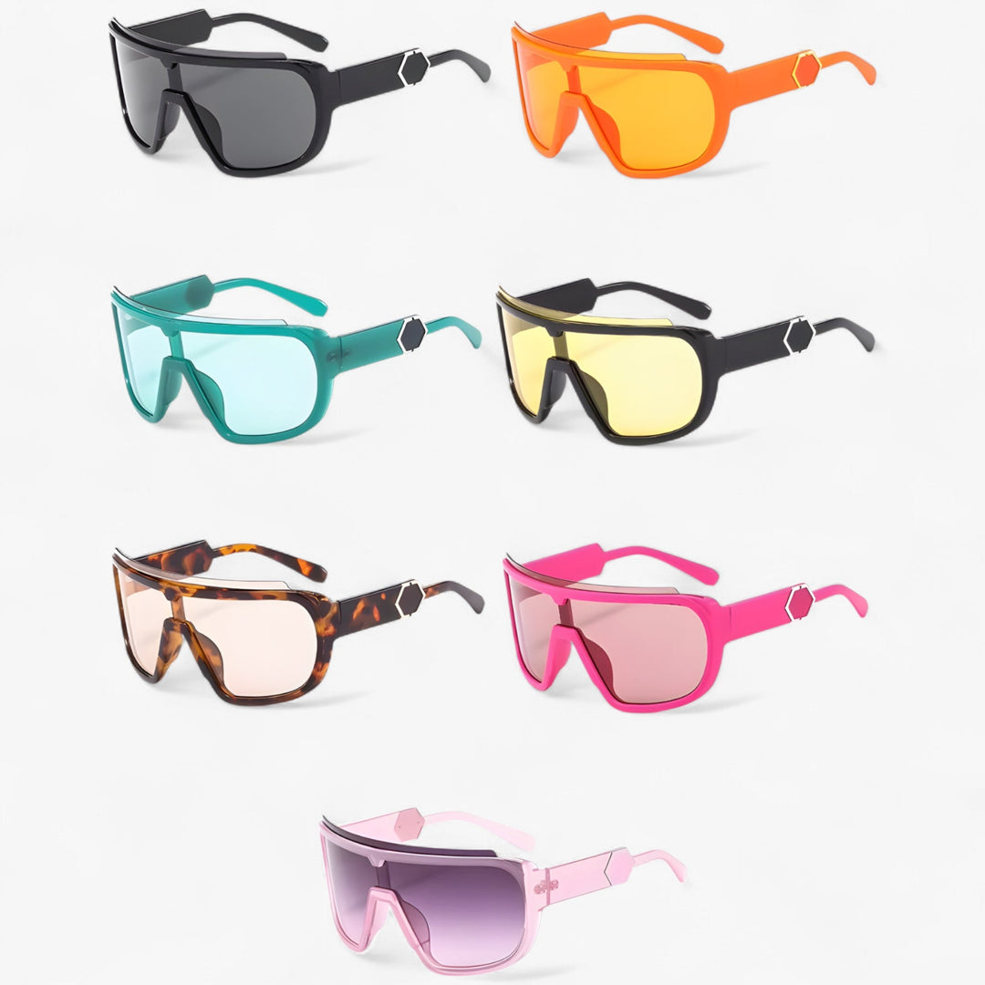 Oversized Monoblock Wraparound okulary przeciwsłoneczne – Auron