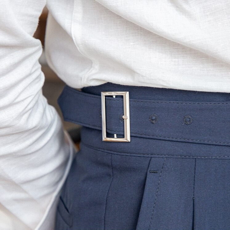 Spodnie Gurkha męskie z wysokim stanem – Isauro