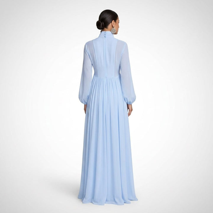Kaminski | Elegancka Sukienka Maxi z Guzikami i Kieszeniami