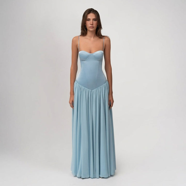 Kaminski | Elegancka sukienka maxi z gorsetem sweetheart