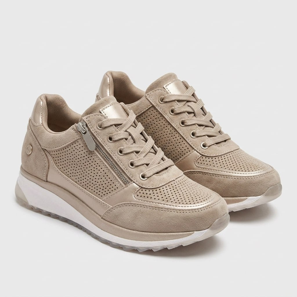 Kaminski | Damskie Sneakersy Ortopedyczne Walking z Zamkiem i Amortyzacją