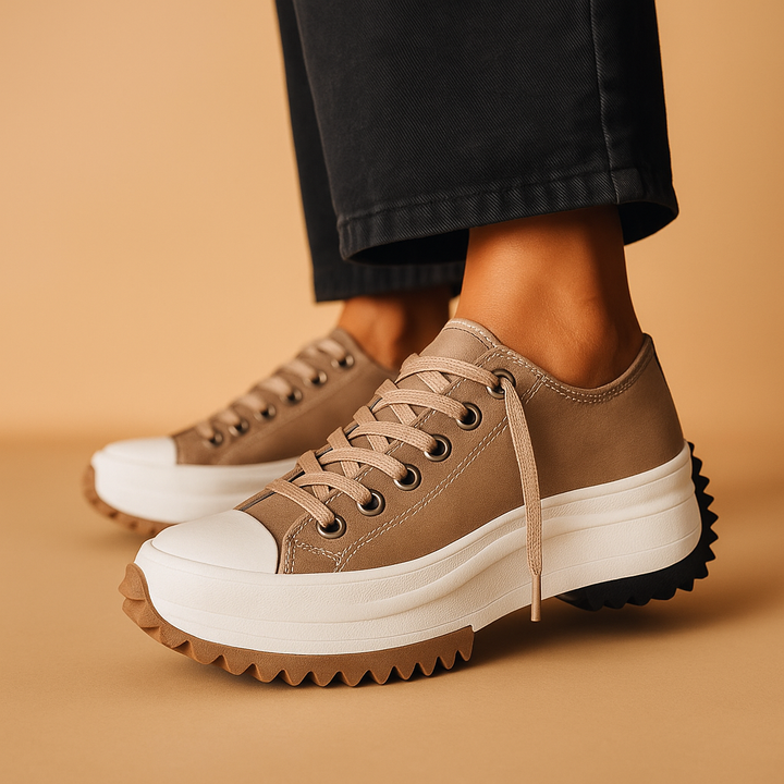 Kaminski | Damskie sneakersy na platformie z masywną podeszwą | Karolina