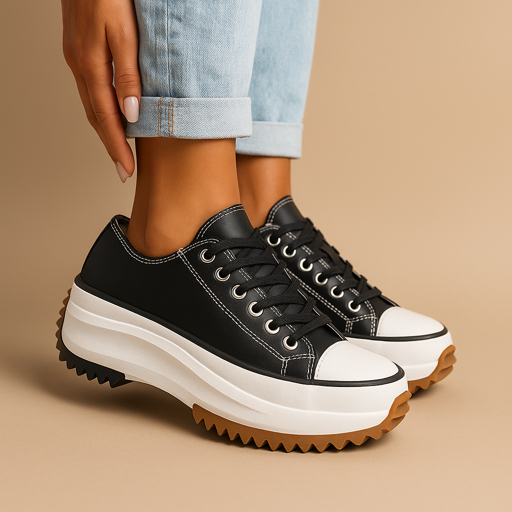 Kaminski | Damskie sneakersy na platformie z masywną podeszwą | Karolina