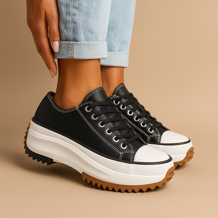 Kaminski | Damskie sneakersy na platformie z masywną podeszwą | Karolina