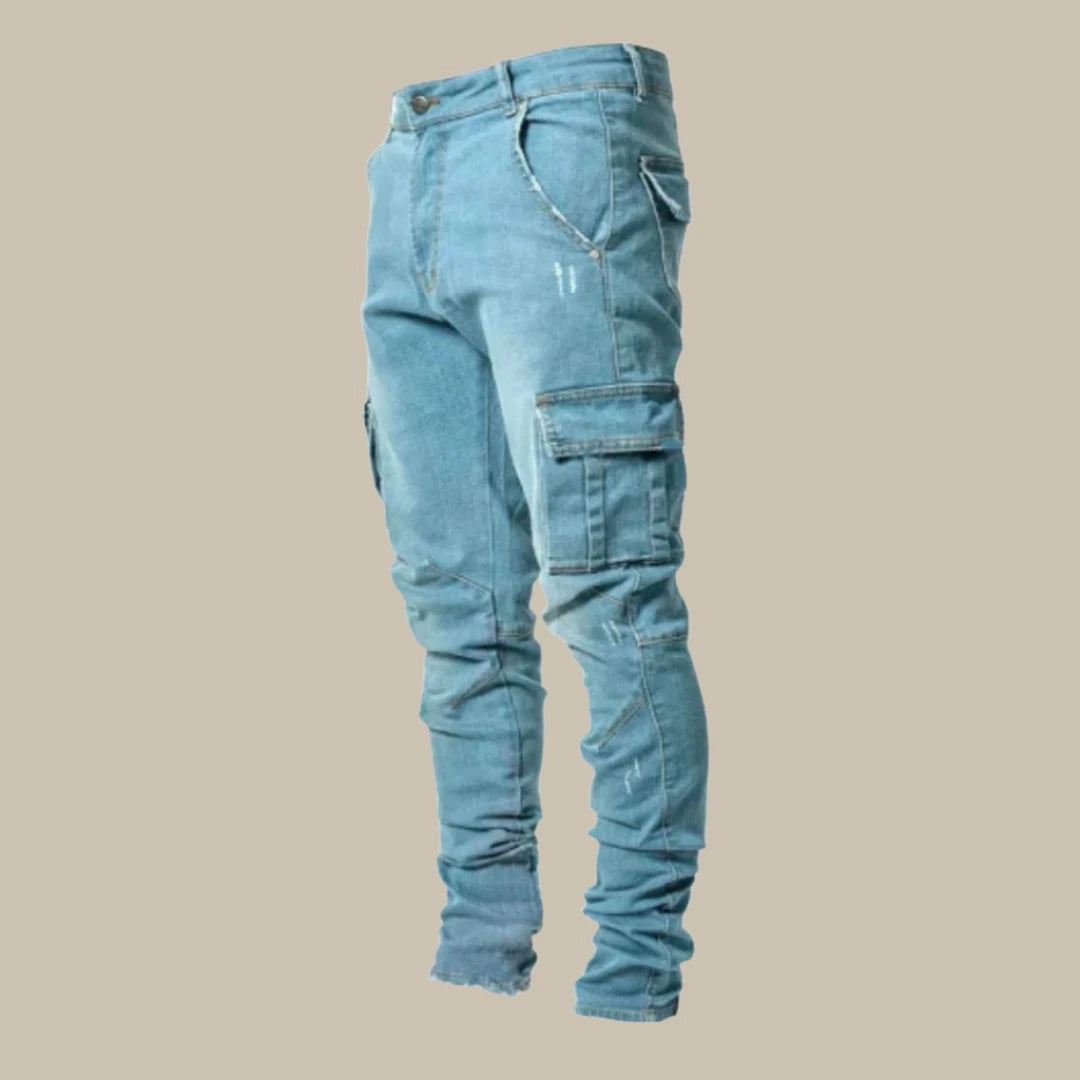 Premium Stretch Cargo Jeans dla Mężczyzn - Orion