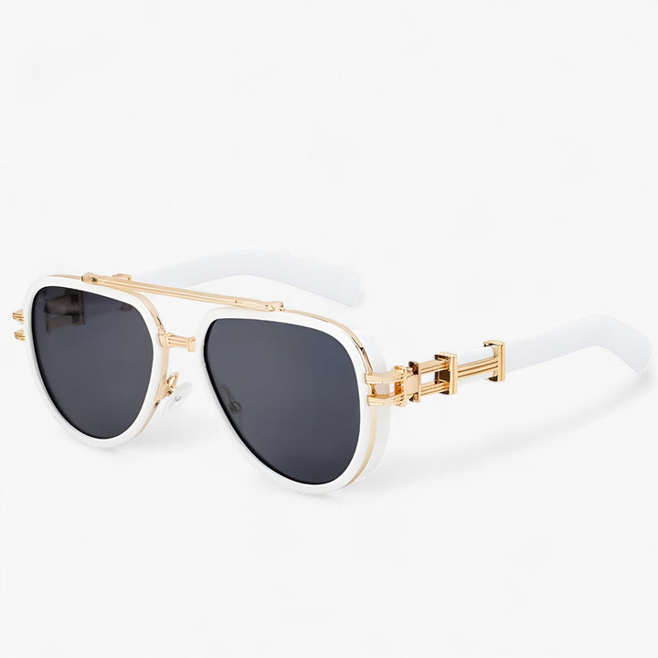 Przesadna okulary przeciwsłoneczne w stylu steampunk z polaryzowanymi soczewkami – Arclight