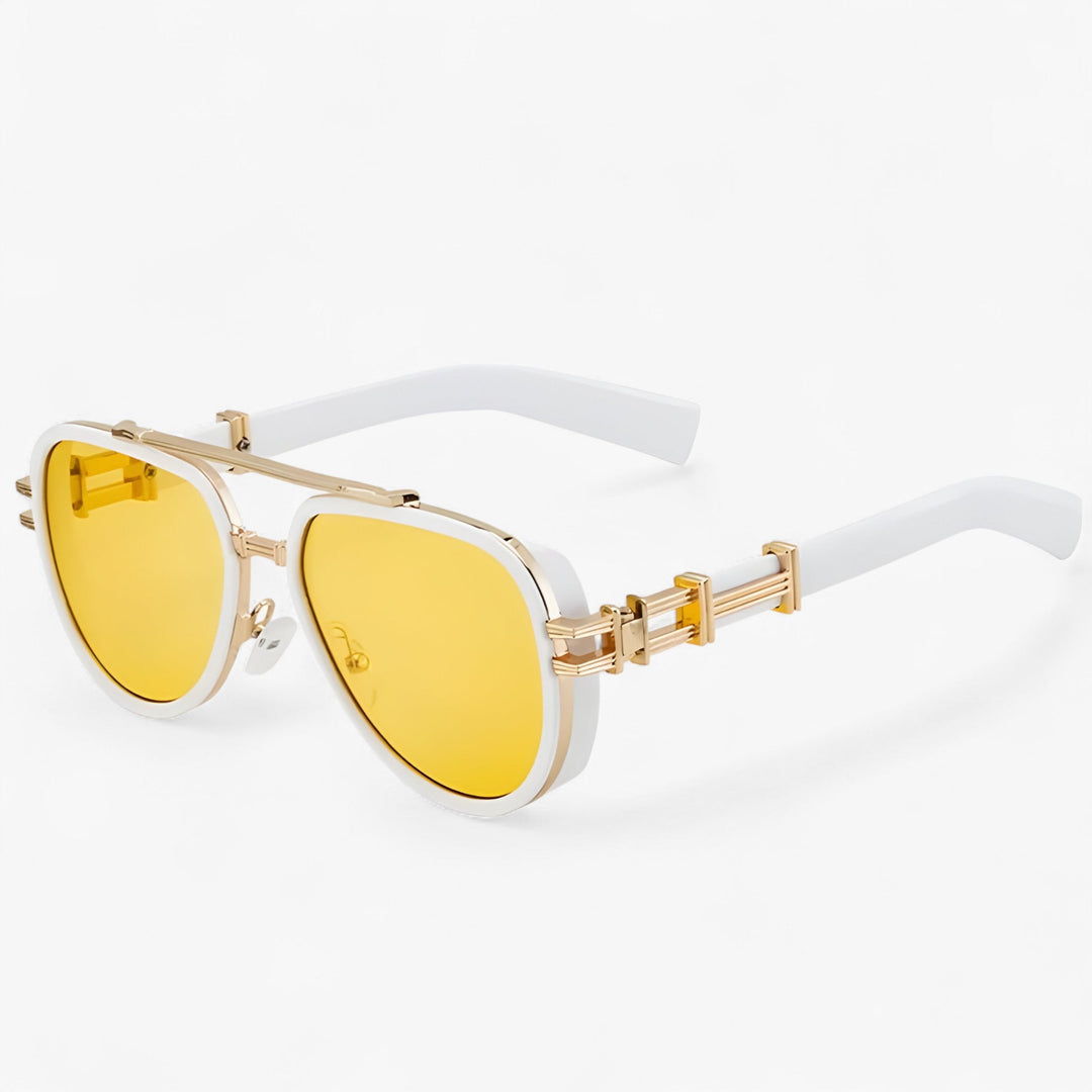 Przesadna okulary przeciwsłoneczne w stylu steampunk z polaryzowanymi soczewkami – Arclight