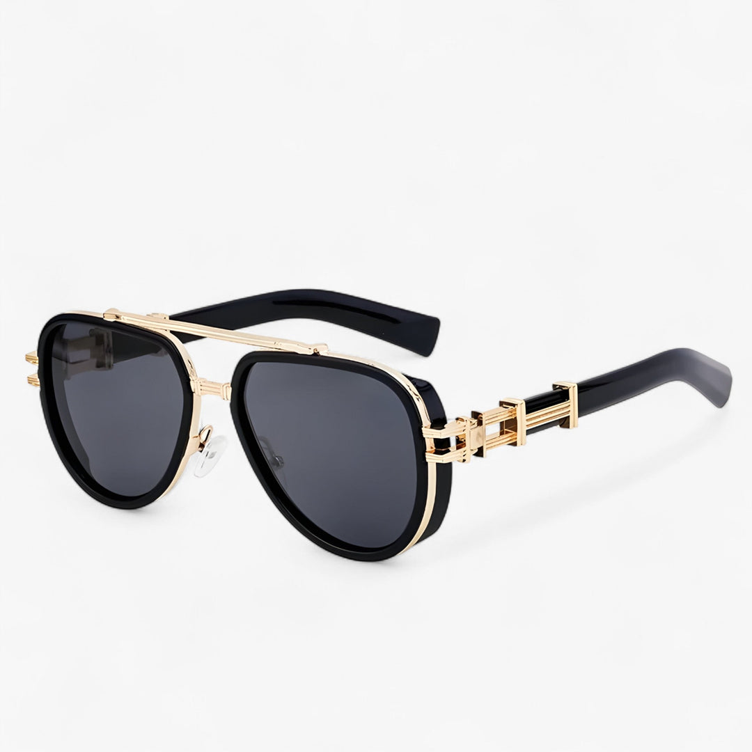 Przesadna okulary przeciwsłoneczne w stylu steampunk z polaryzowanymi soczewkami – Arclight