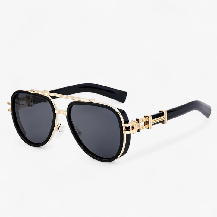 Przesadna okulary przeciwsłoneczne w stylu steampunk z polaryzowanymi soczewkami – Arclight