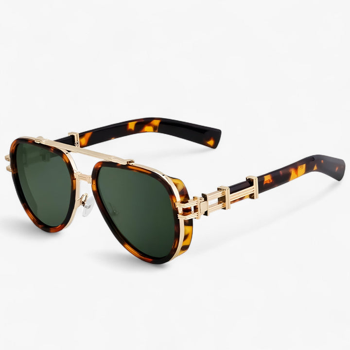 Przesadna okulary przeciwsłoneczne w stylu steampunk z polaryzowanymi soczewkami – Arclight