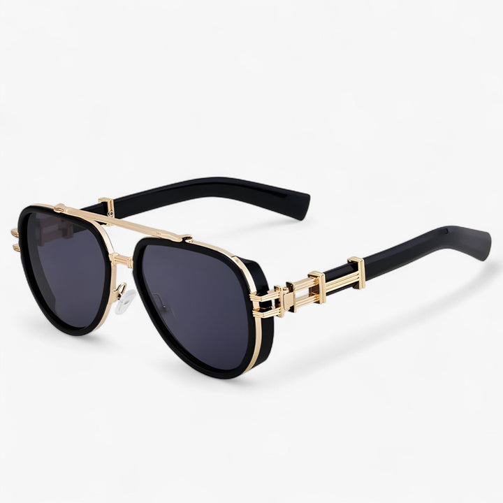 Przesadna okulary przeciwsłoneczne w stylu steampunk z polaryzowanymi soczewkami – Arclight