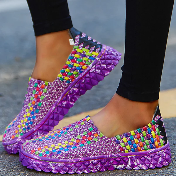 Recyklingowe damskie sneakersy komfortowe z pianką pamięciową – Eliana