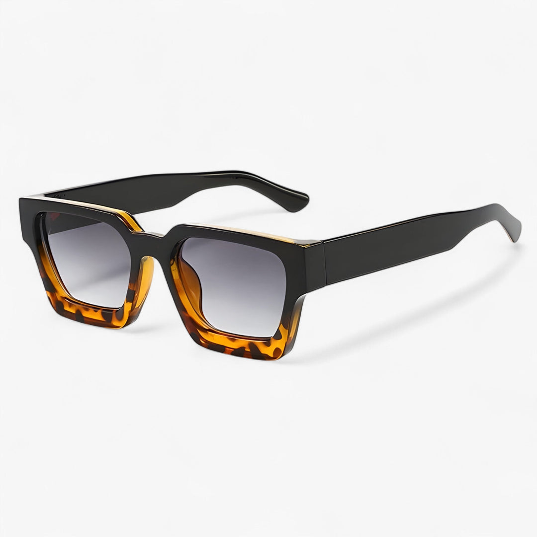 Retro okulary słoneczne dla mężczyzn z kanciastym designem – Calven