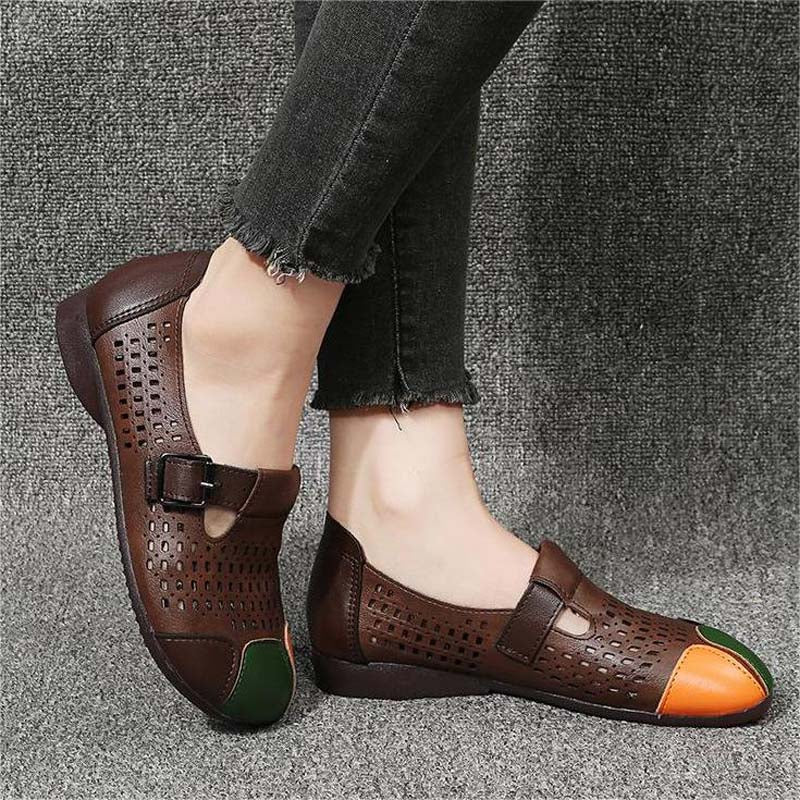 Sandały damskie z klamrą - Zoë