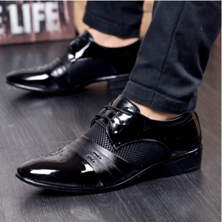 Wysokiej jakości męskie buty sznurowane - Adrian