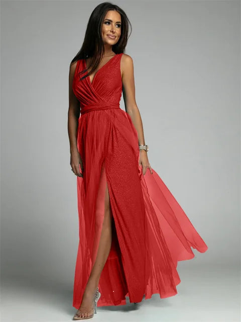 Stylowa sukienka w serek - Mindy
