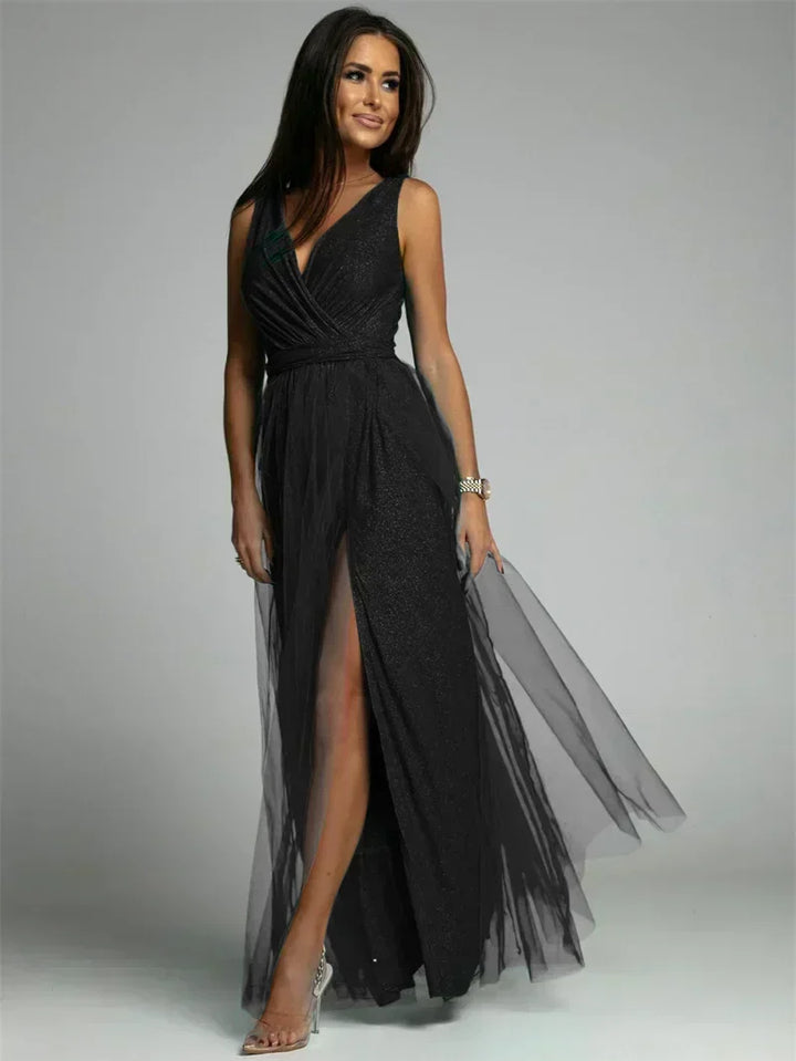 Stylowa sukienka w serek - Mindy