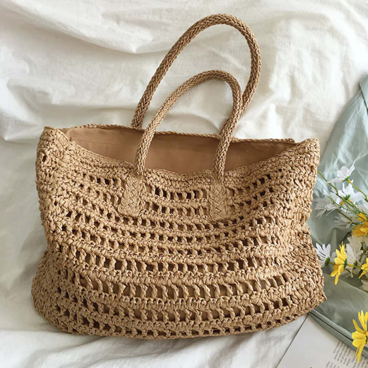 Stylowa Woven Torba Damska - BreezeTote