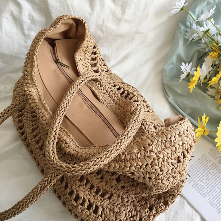 Stylowa Woven Torba Damska - BreezeTote