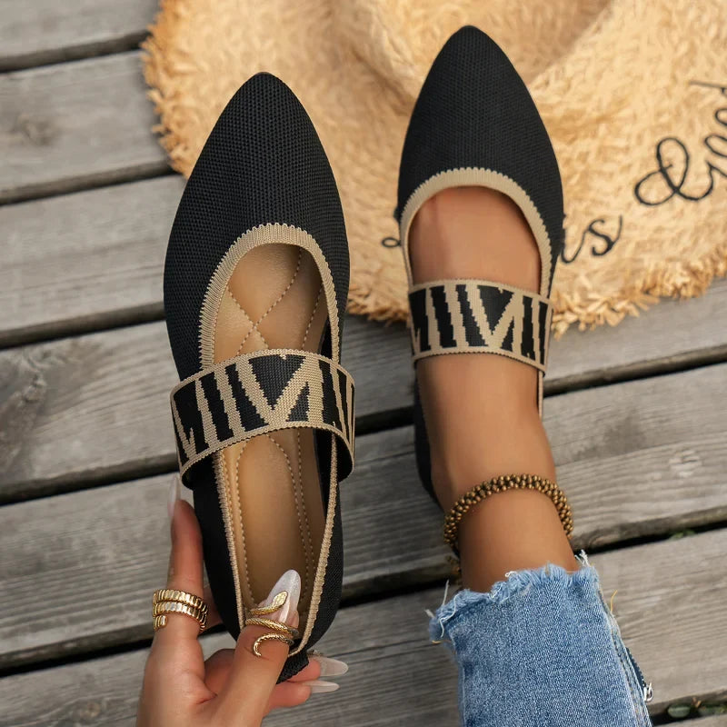 Stylowe damskie letnie buty z ostrym noskiem - Lina