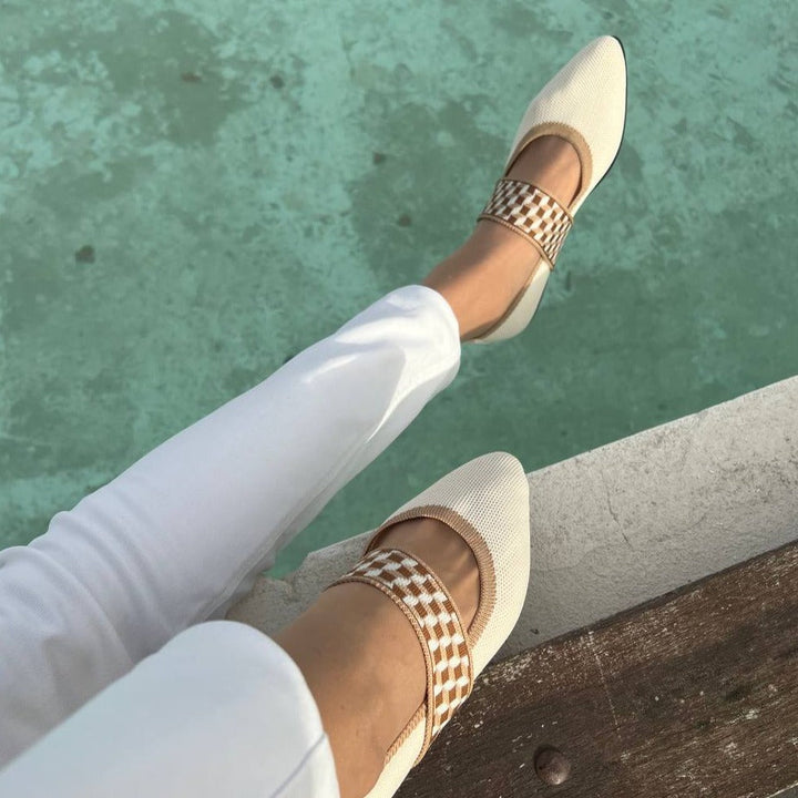 Stylowe damskie letnie buty z ostrym noskiem - Lina