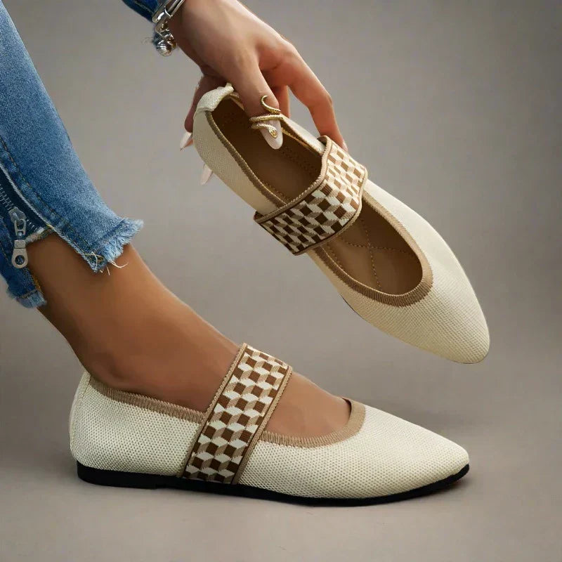 Stylowe damskie letnie buty z ostrym noskiem - Lina