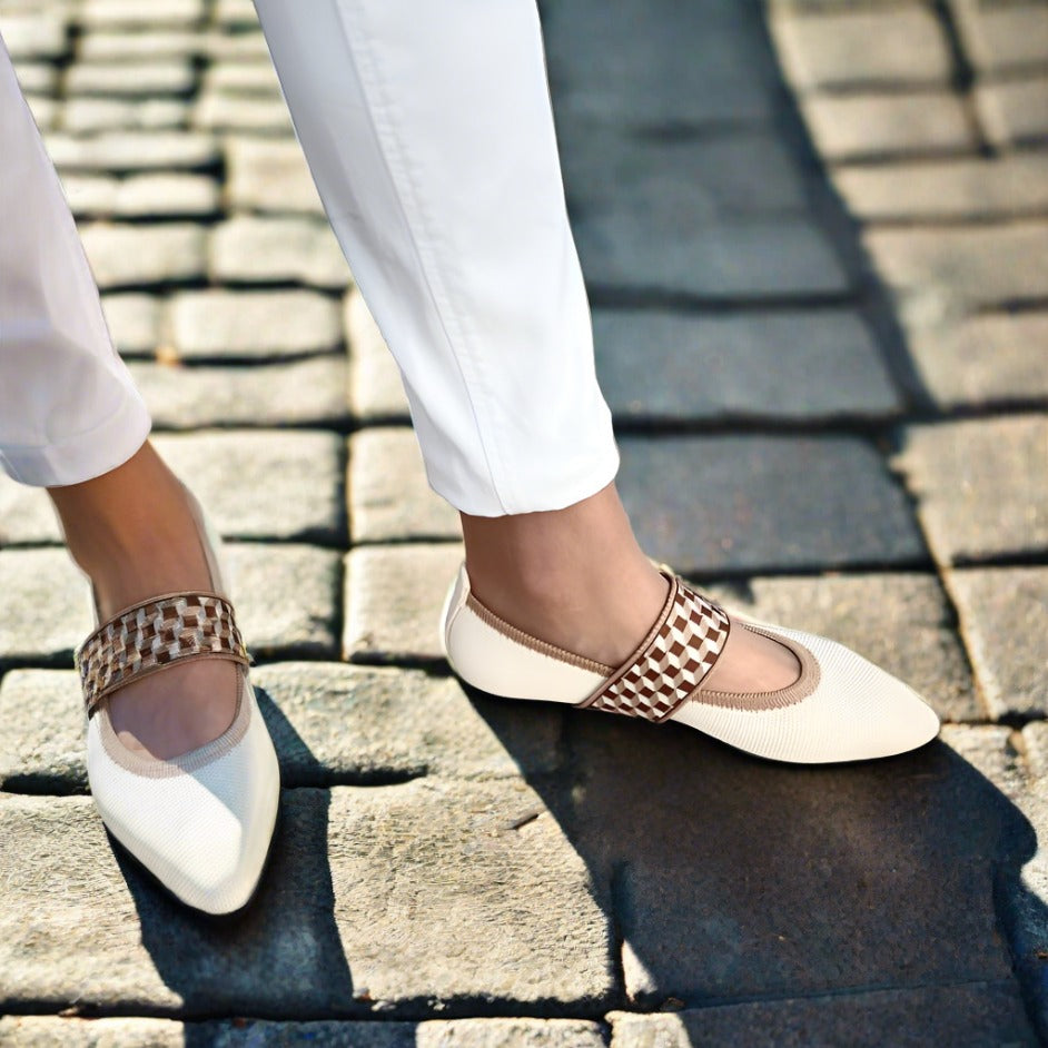 Stylowe damskie letnie buty z ostrym noskiem - Lina