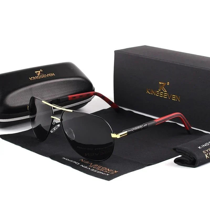 Stylowe męskie okulary przeciwsłoneczne z filtrem UV400 – Lennart
