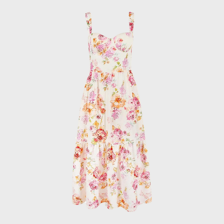 Sukienka midi w kwiaty – Mireille