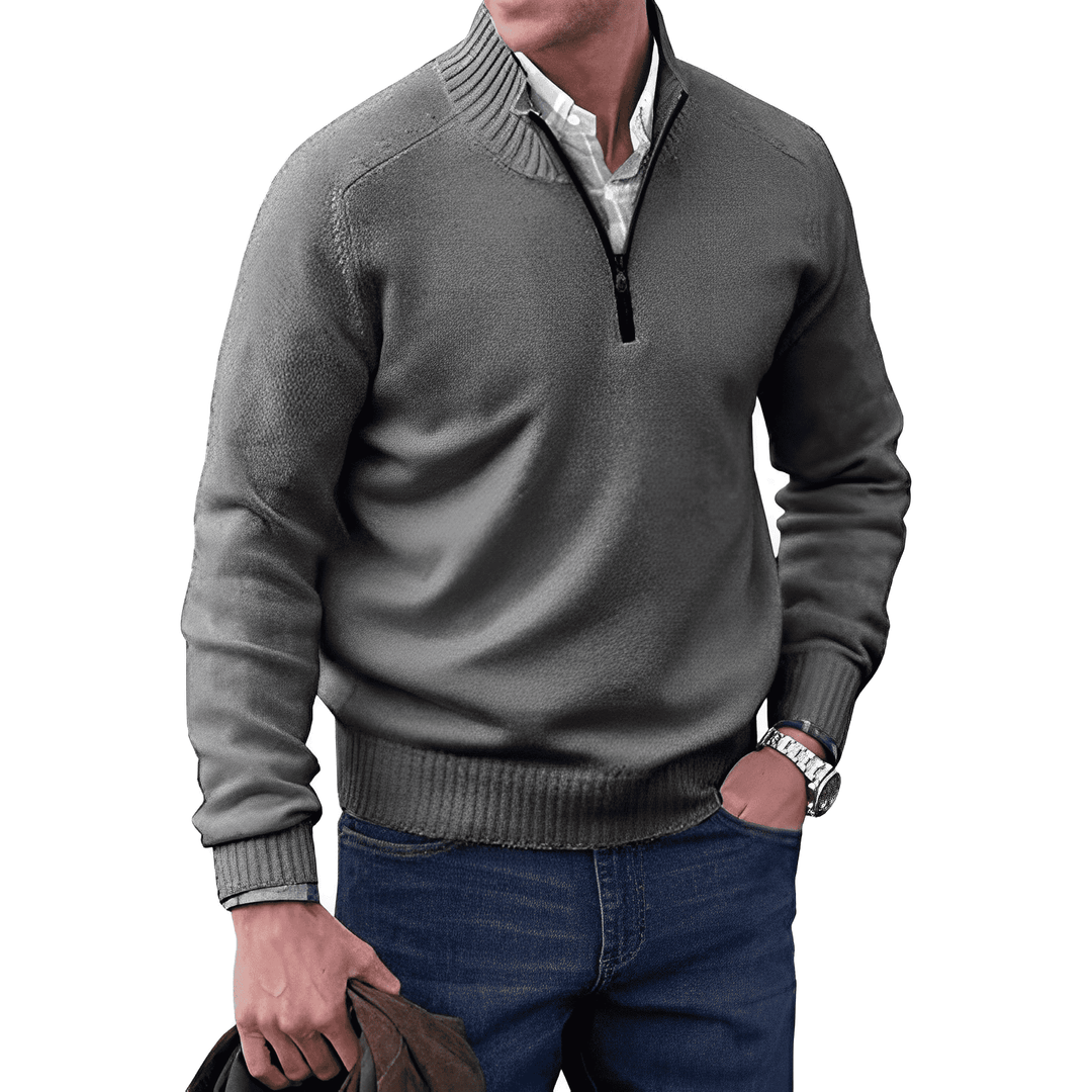 Sweter Kaszmirowy z Zamkiem - Mason