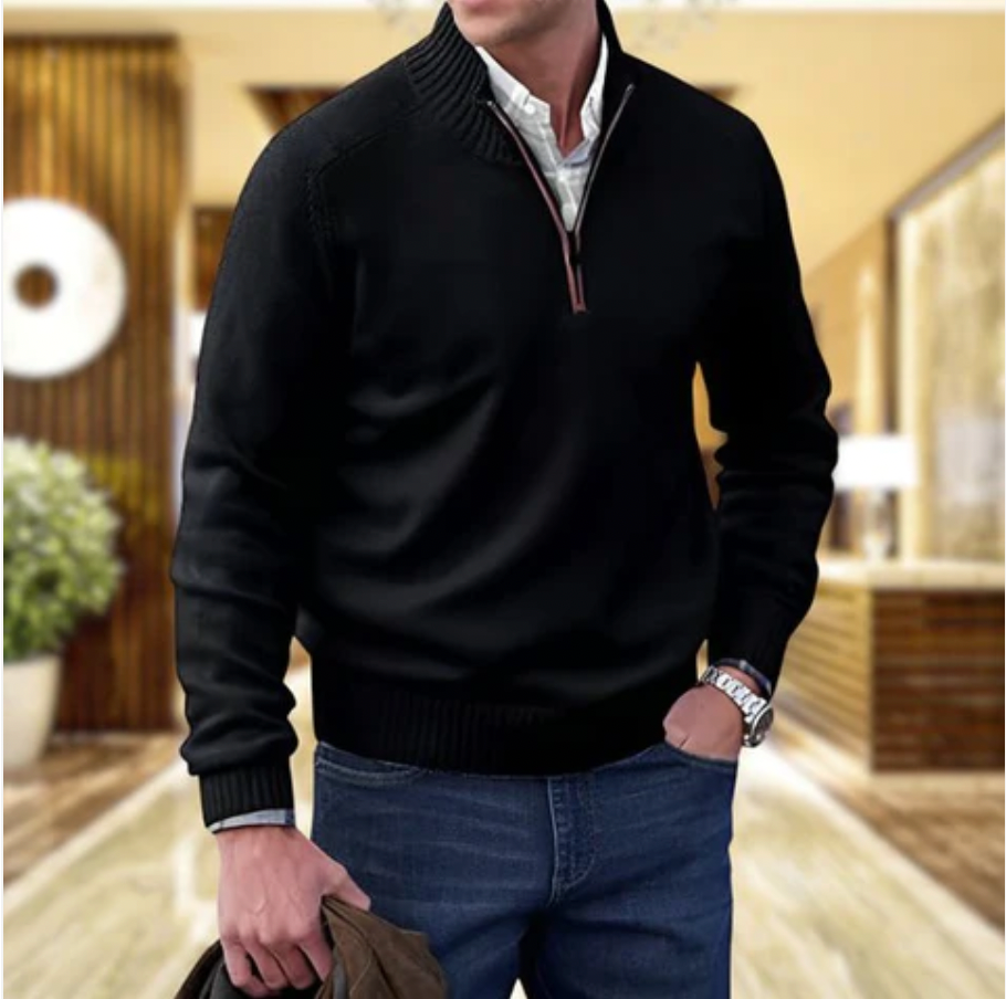 Sweter Kaszmirowy z Zamkiem - Mason