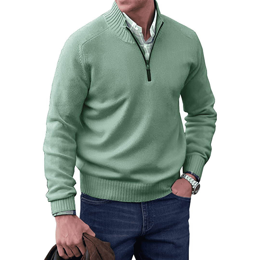 Sweter Kaszmirowy z Zamkiem - Mason