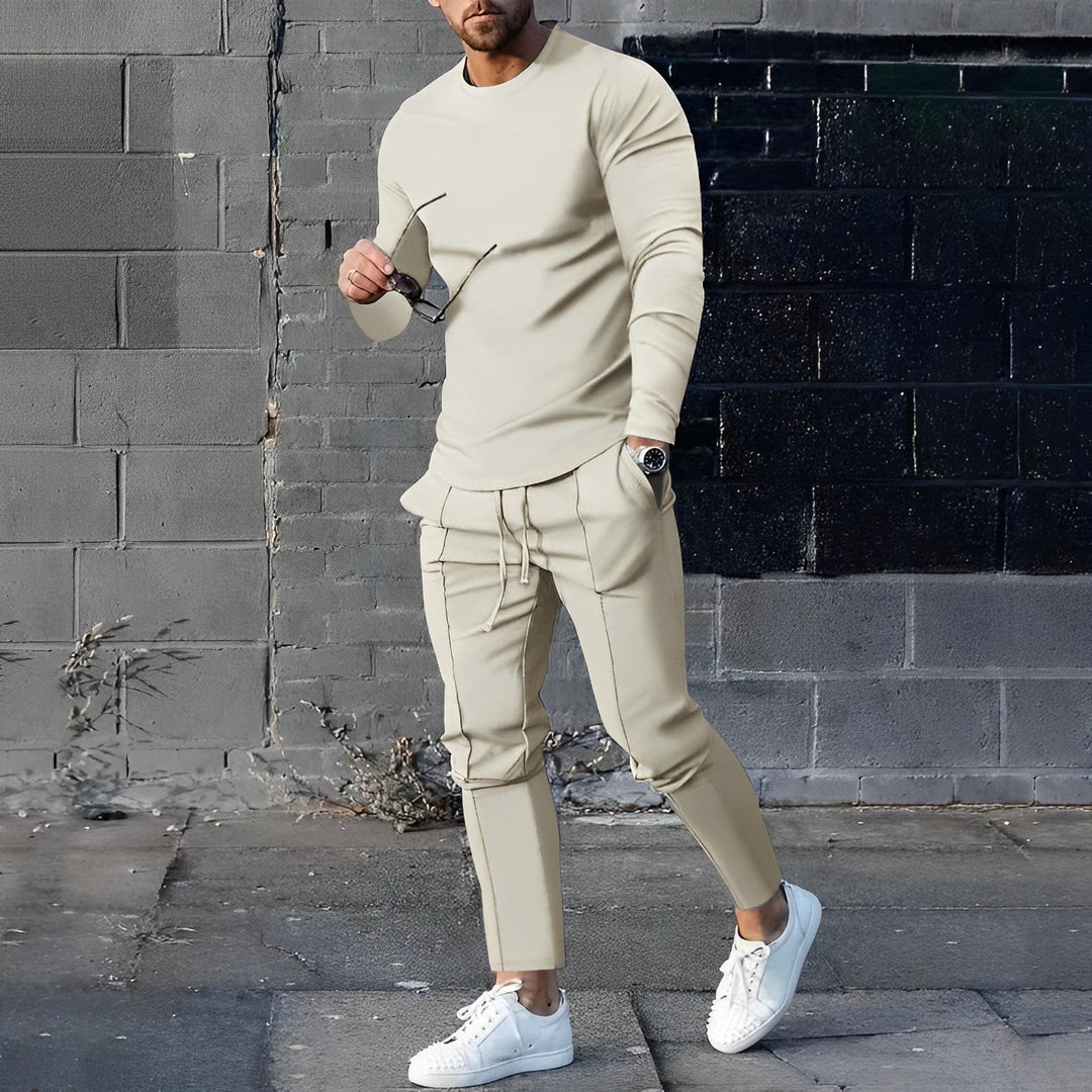 Trendy 2-częściowy zestaw dla mężczyzn | Sweter Nova i dres