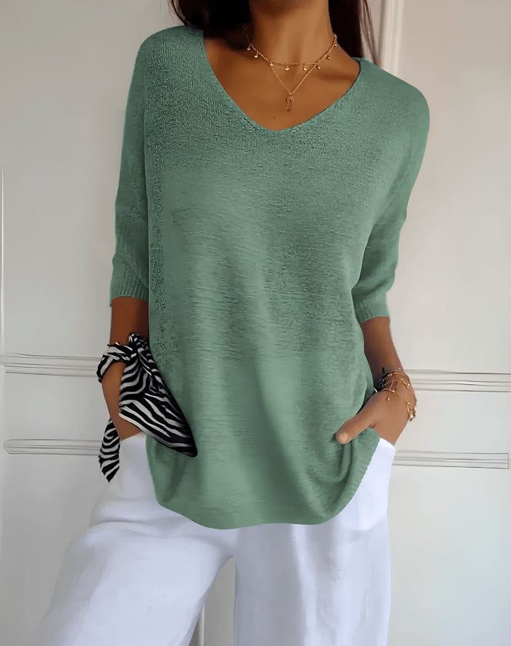 Josefin | Luźny i Stylowy Bawełniany Top