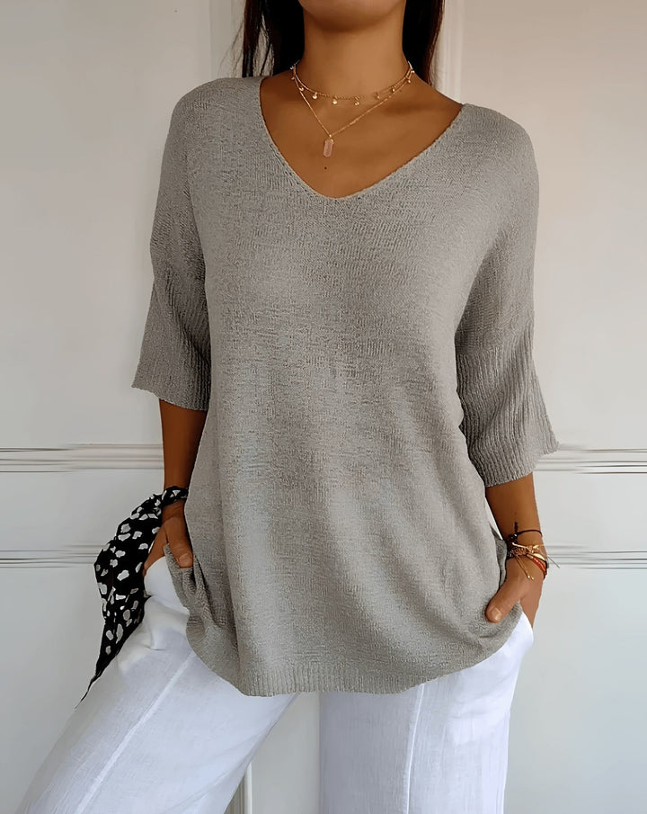 Josefin | Luźny i Stylowy Bawełniany Top