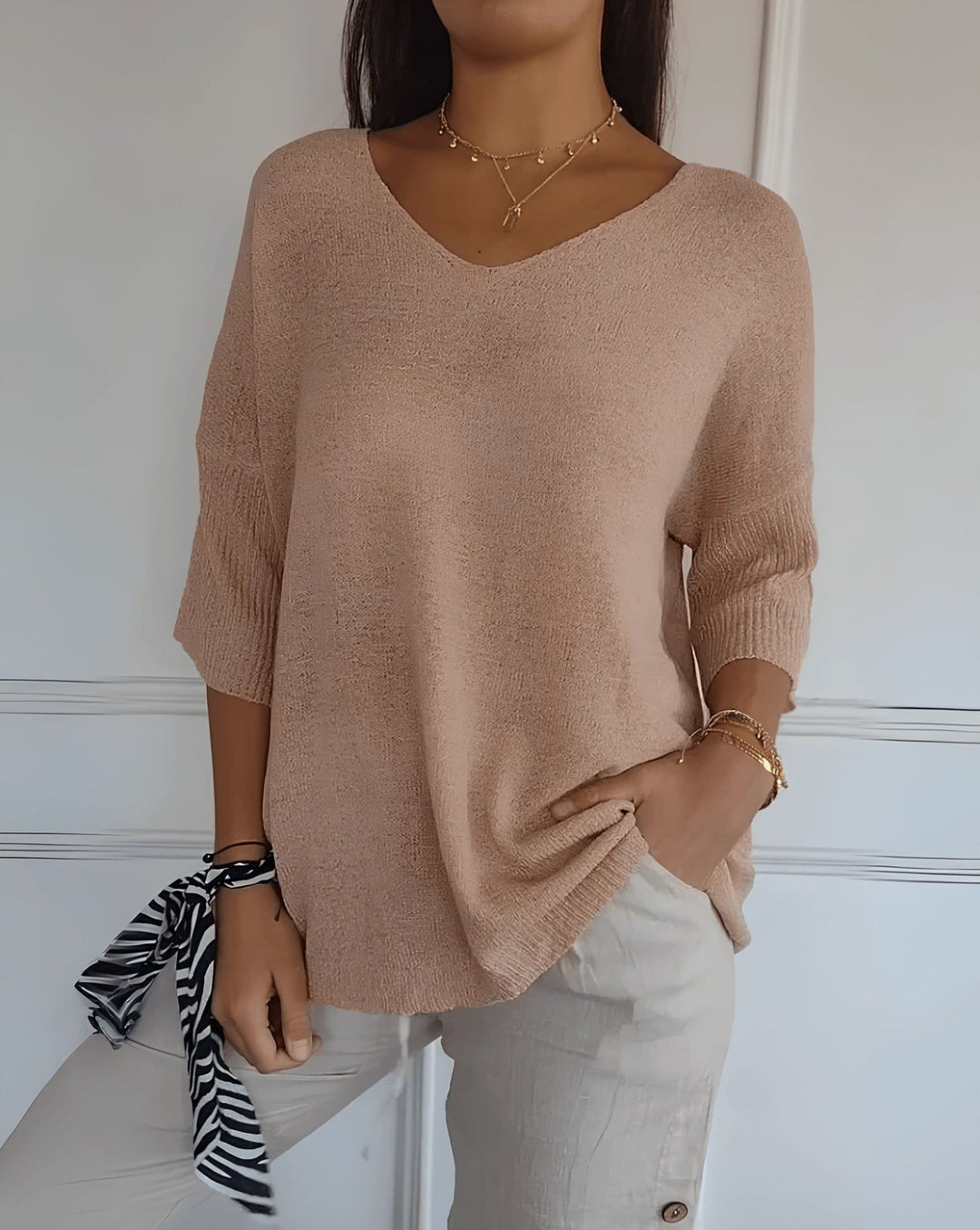 Josefin | Luźny i Stylowy Bawełniany Top