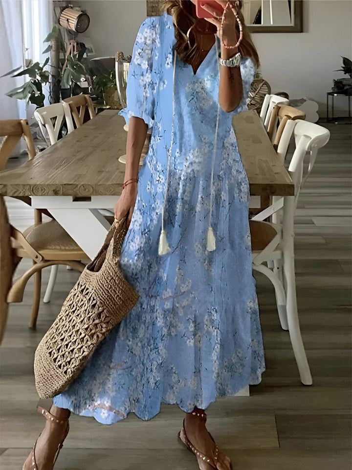 Wiosna - Lekka sukienka w stylu boho