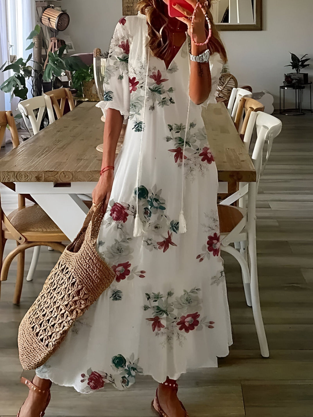 Wiosna - Lekka sukienka w stylu boho