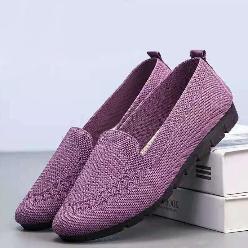 Wygodne i oddychające damskie buty slip-on na co dzień z wsparciem dla łuku stopy – Leona